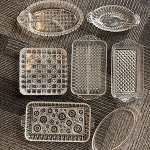 Vintage Glass Vanity Tray